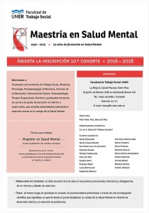 MAESTRIA EN SALUD MENTAL